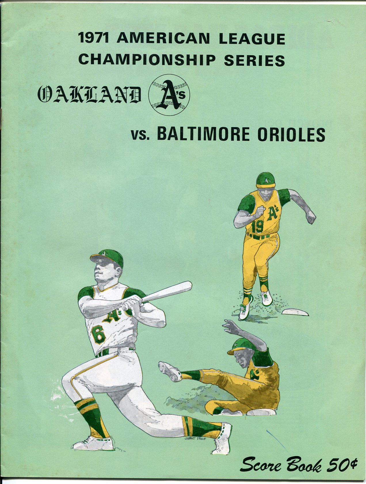 American League Championship Series Schedule 2024 Lot Detail 1971 American League Championship Series Score Book