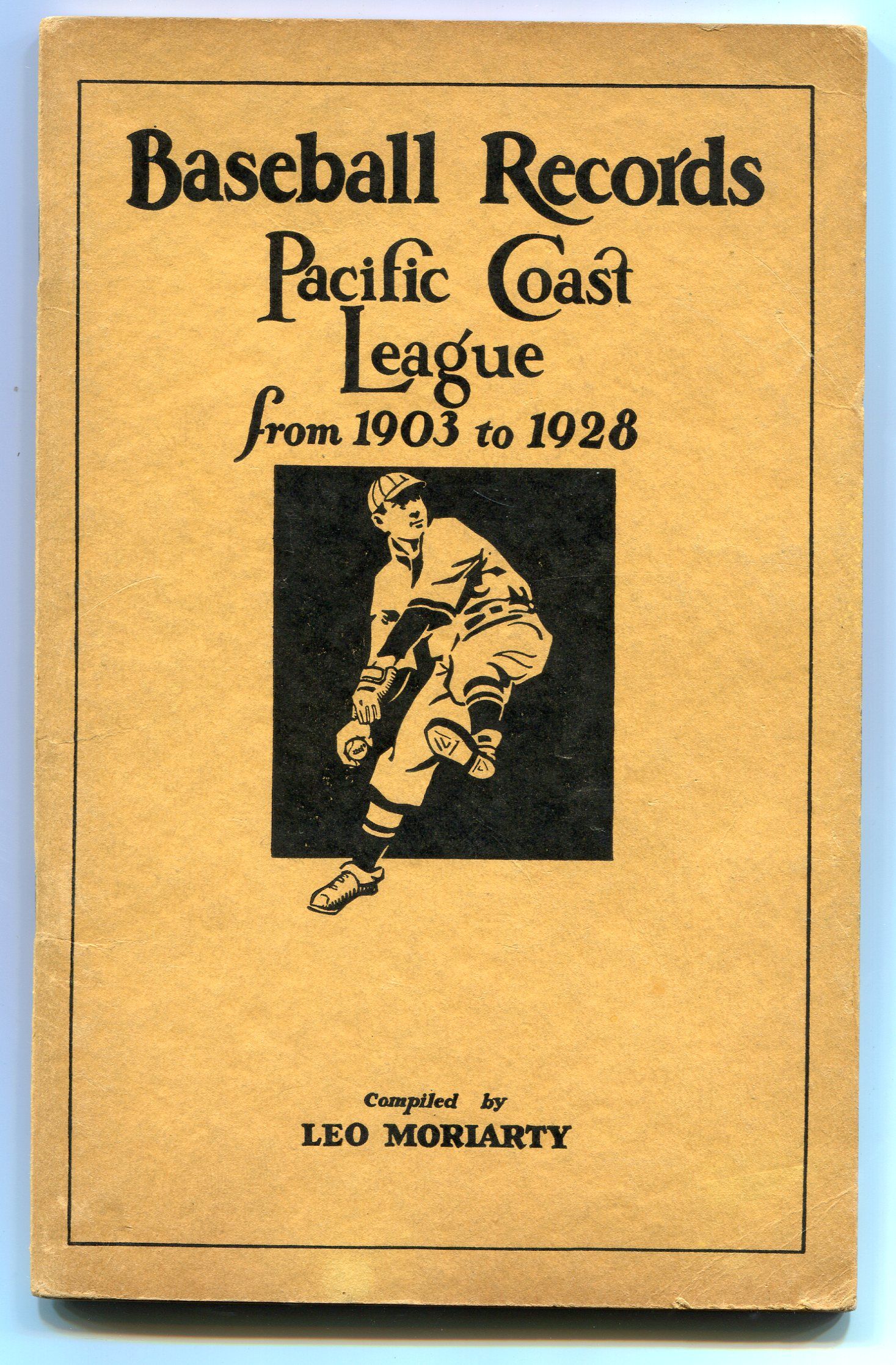 Lot Detail Baseball Records Pacific Coast League from 1903 to 1929 by