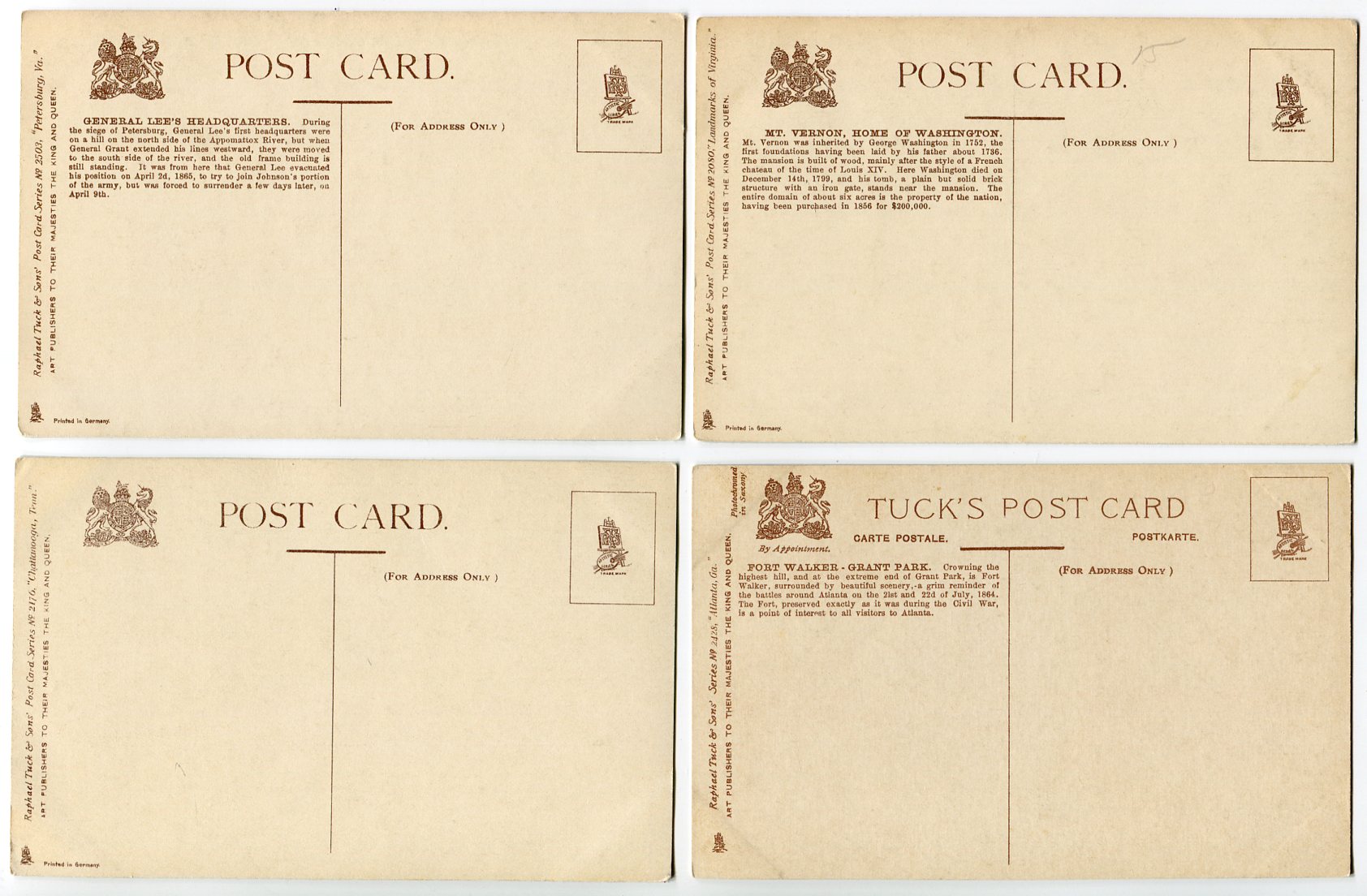 Lot Detail Raphael Tuck Postcards 21 Different from various Landmark