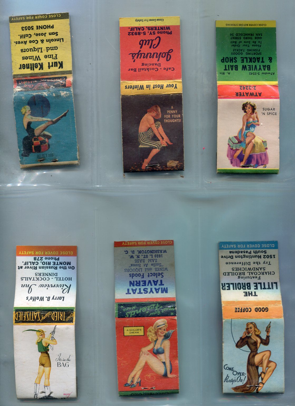 Lot Detail Vintage Matchbook Collection of 115 Different
