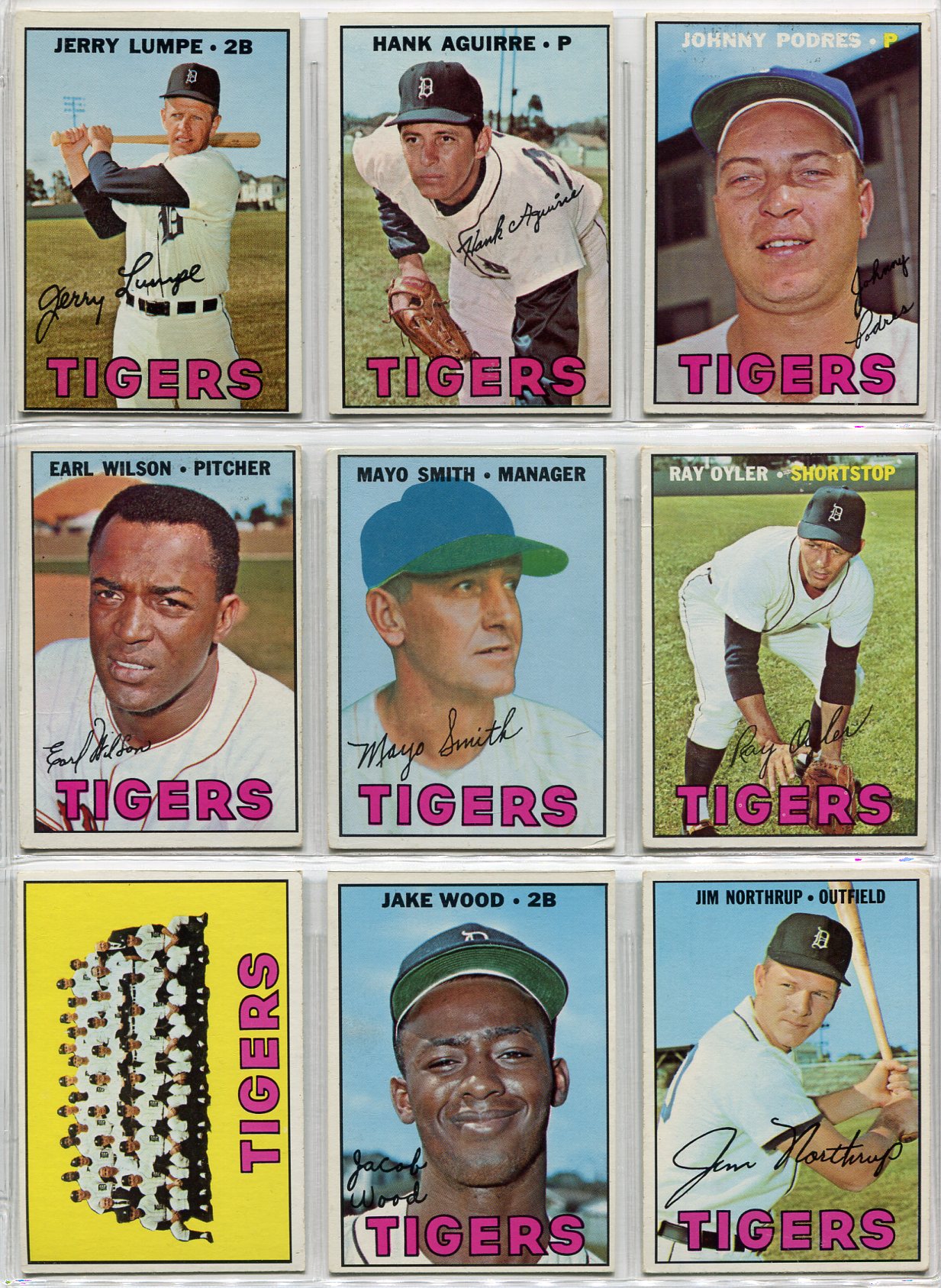 Lot Detail 1967 Topps Lot of 22 Different Detroit Tigers