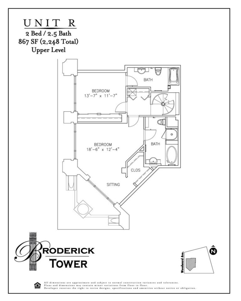 FloorPlans Broderick Tower Apartments
