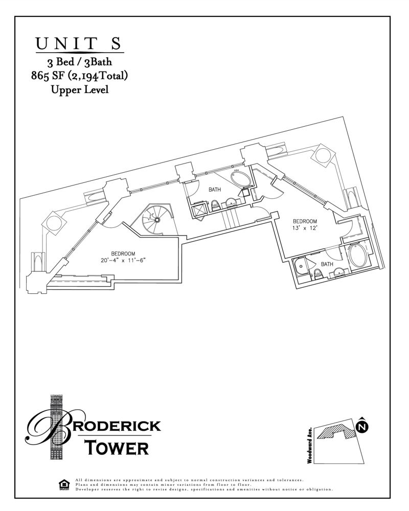 FloorPlans Broderick Tower Apartments