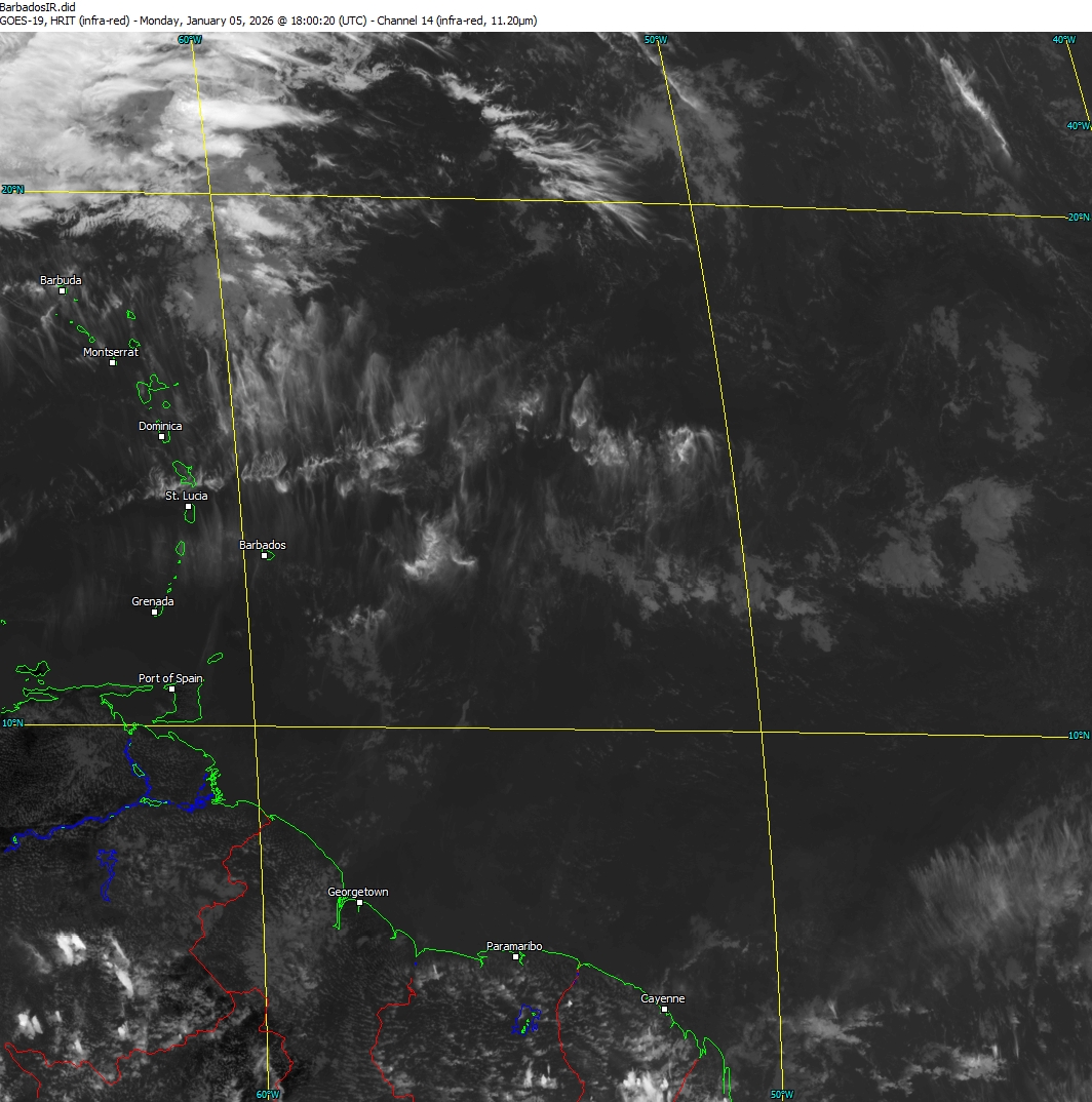 Barbados Caribbean Weather, Satellite Image, Lightning, Radar, Weather