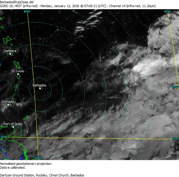 Barbados Caribbean Weather, Satellite Image, Lightning, Radar, Weather