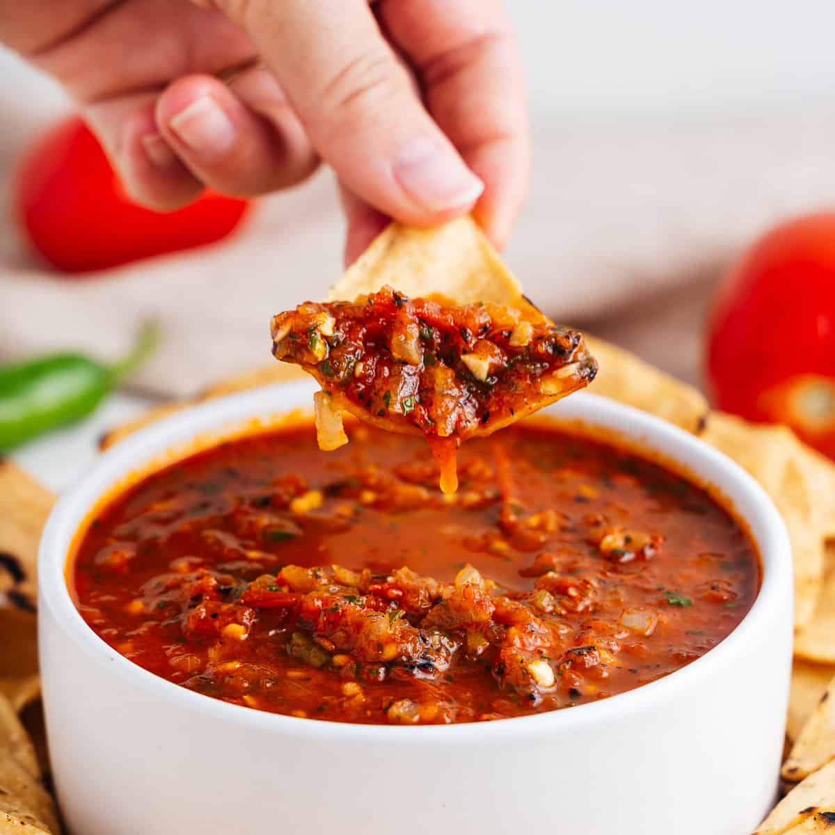 Salsa Ranchera (Roasted Tomato Salsa)