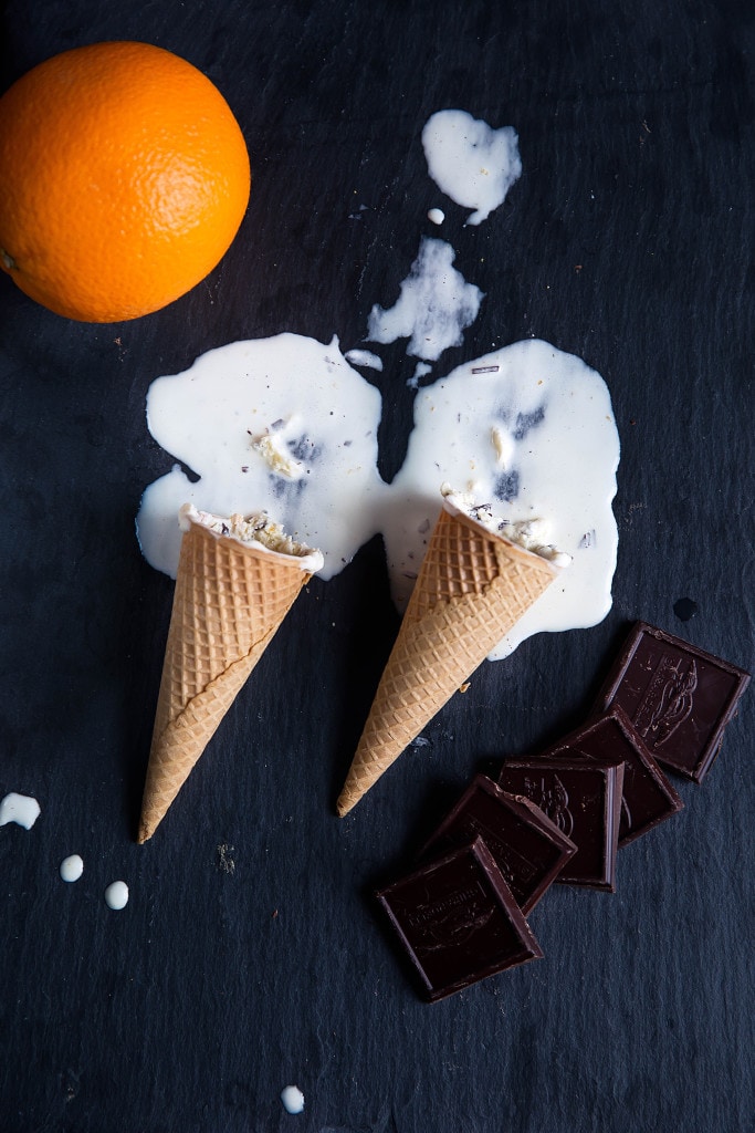 Orange Chocolate Chip Ice Cream Broma Bakery