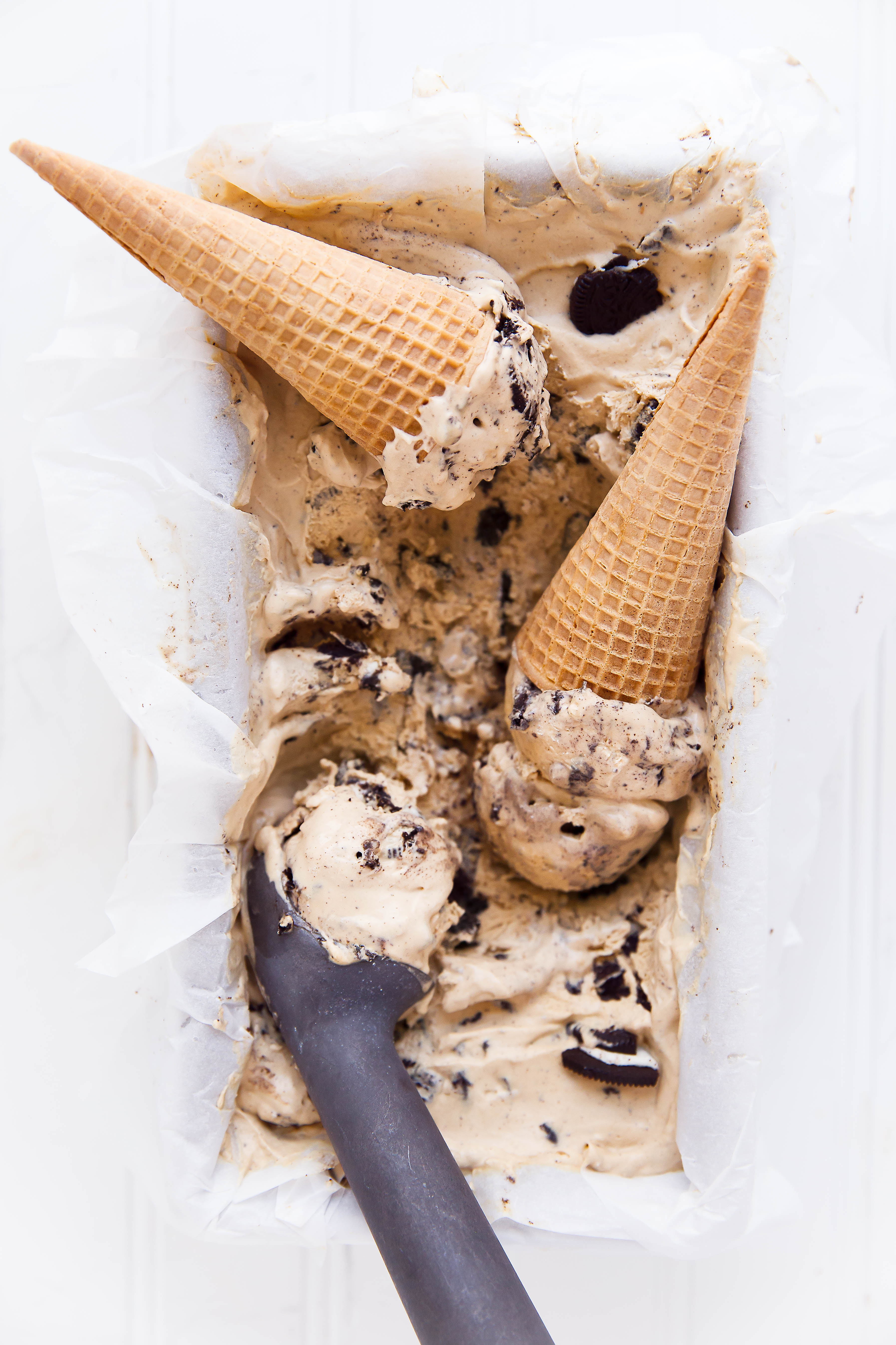 No Churn Coffee Oreo Ice Cream Broma Bakery