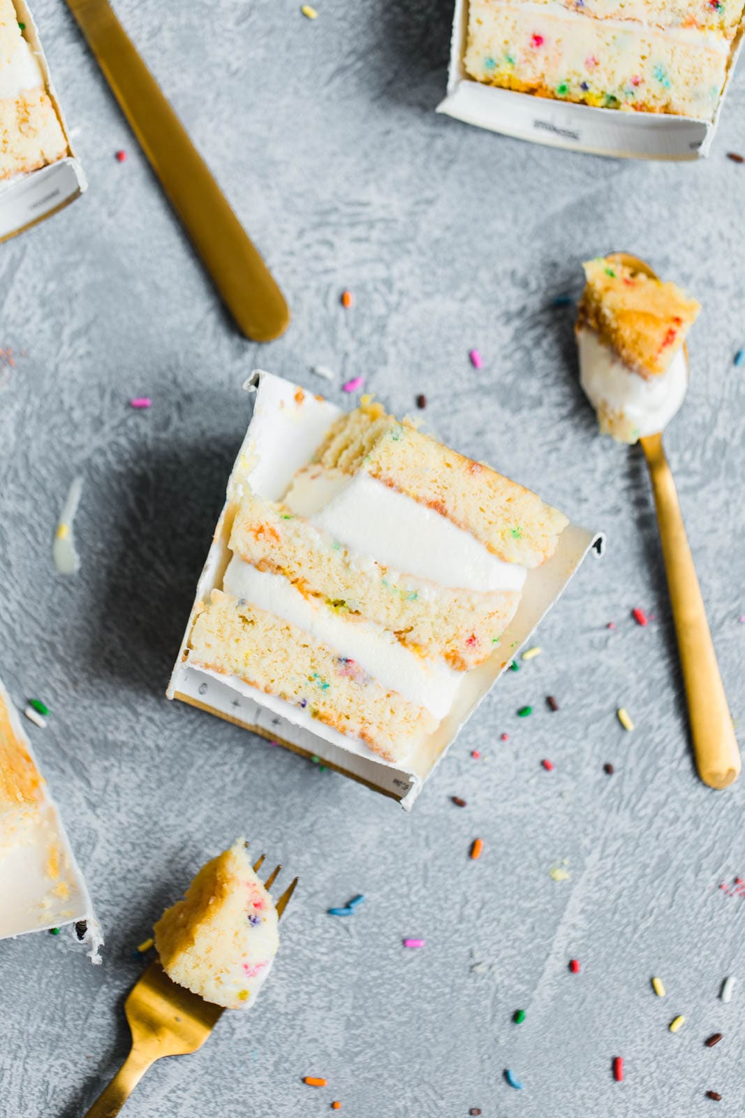 Pintsized (literally) Funfetti Ice Cream Cake Broma Bakery