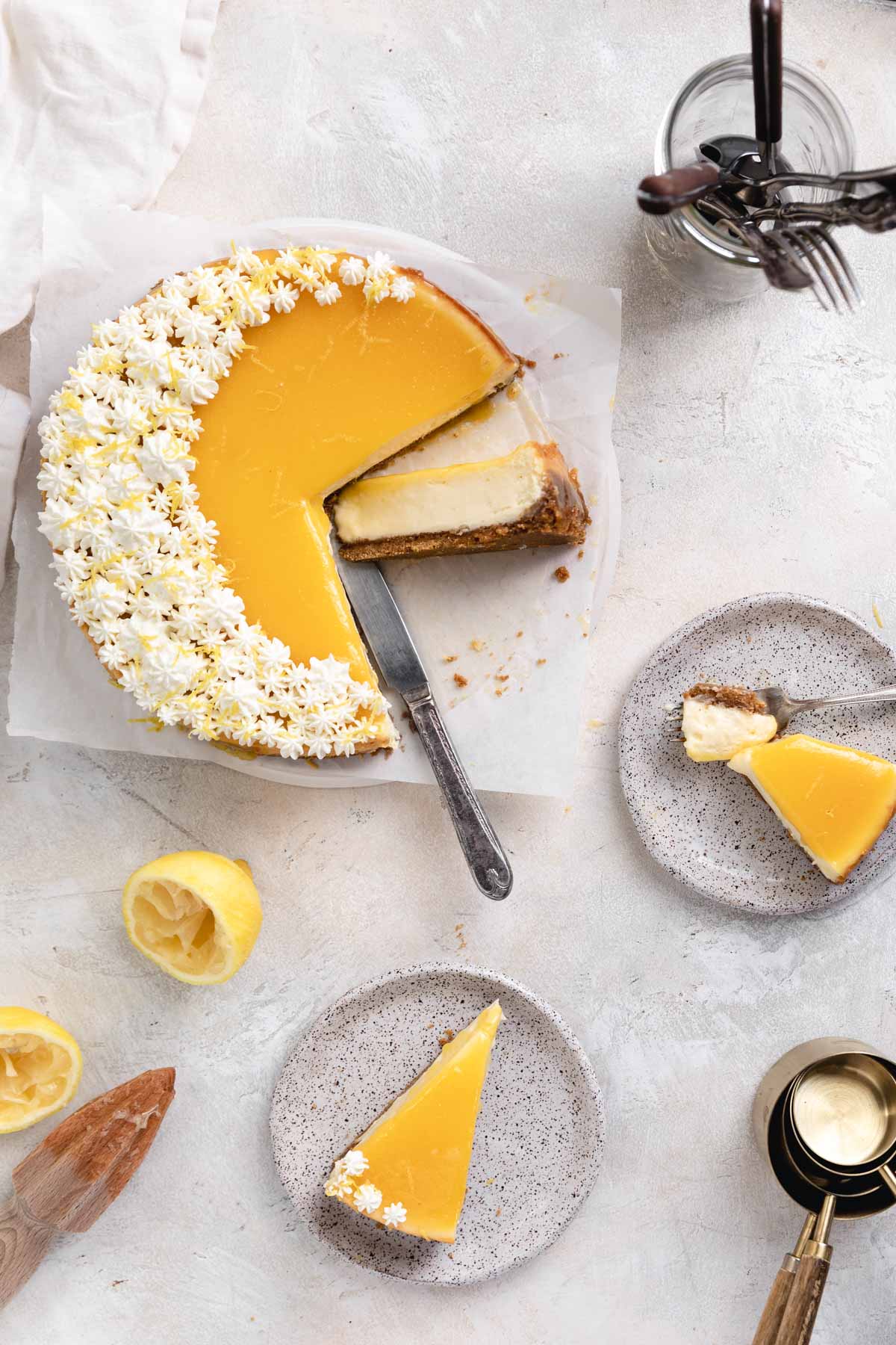Lemon Curd Cheesecake Broma Bakery
