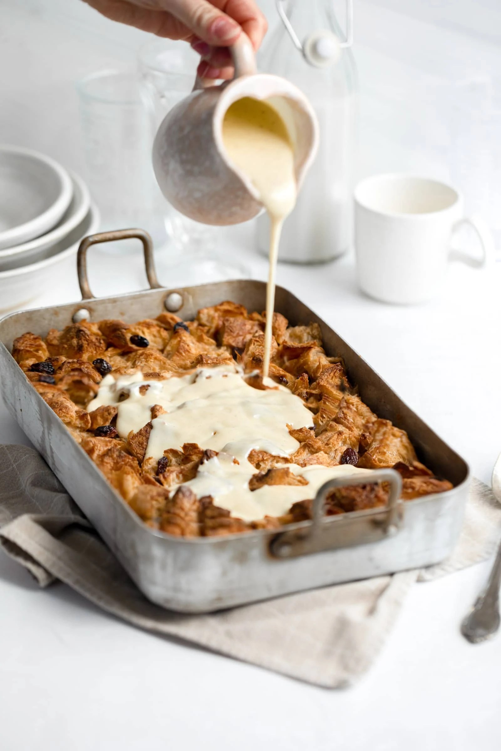 Rum Raisin Bread Pudding Broma Bakery