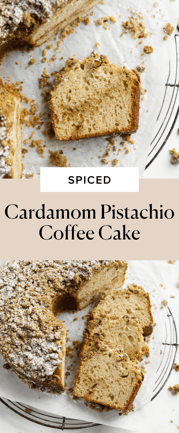 Cardamom Pistachio Coffee Cake Broma Bakery
