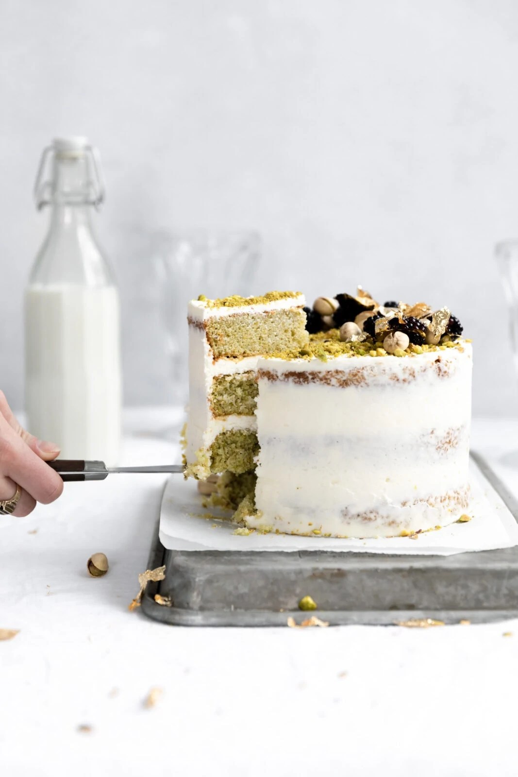 Pistachio Cake Broma Bakery