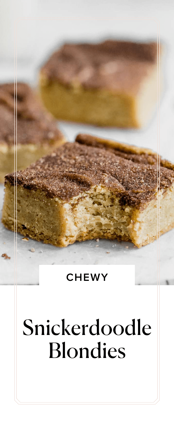 Snickerdoodle Blondies Broma Bakery