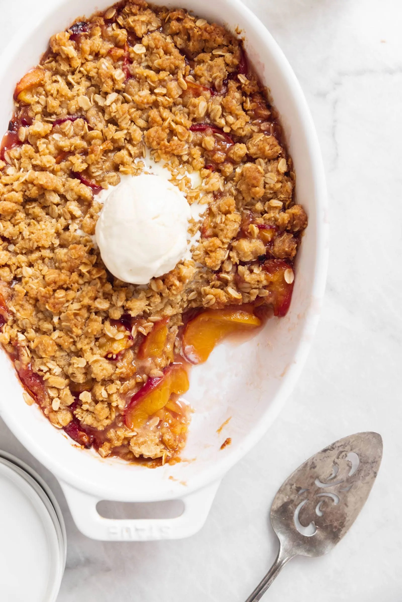 Easy Peach Crisp Broma Bakery