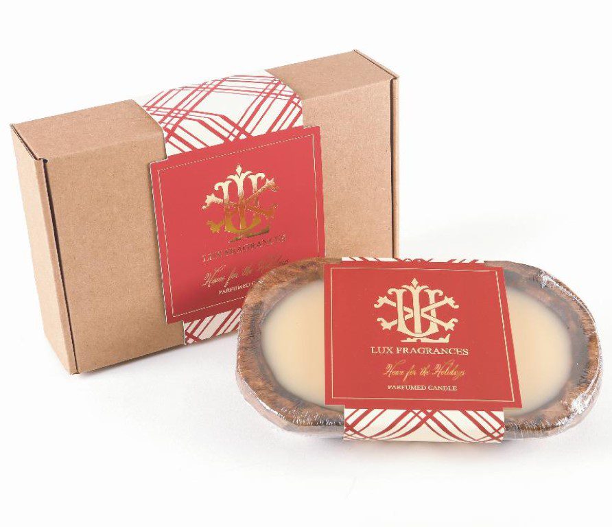 Lux Fragrances Home for the Holidays 3 Wick Dough Bowl Candle Brombergs