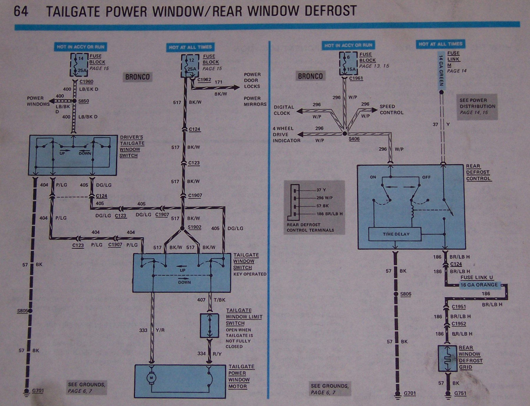 bypass circuit for the tailgate window key? 8096 Ford Bronco Tech