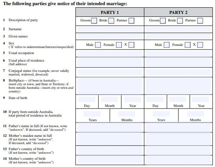 6 Common Mistakes Made In Filling Out The Notice of Intended Marriage