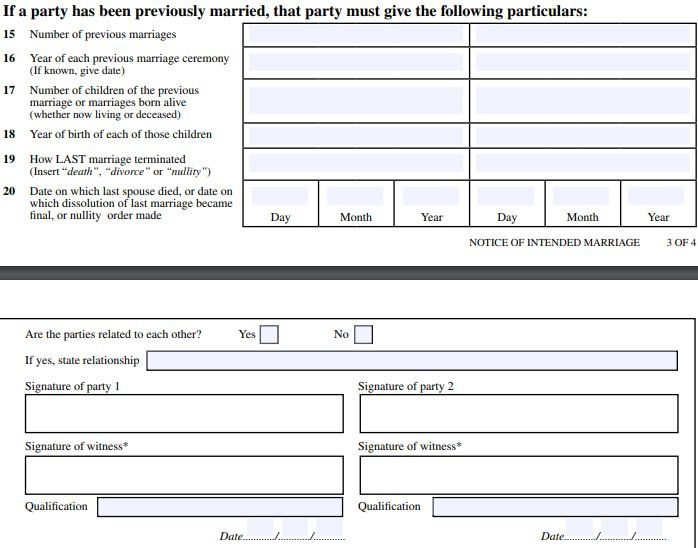 6 Common Mistakes Made In Filling Out The Notice of Intended Marriage