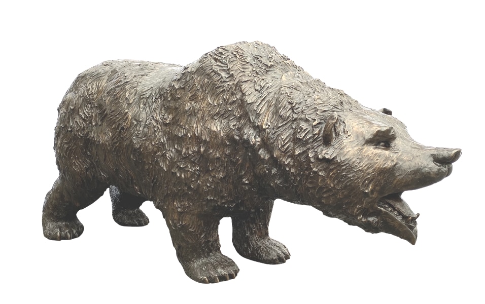 Bronze Life Size Bear Statue