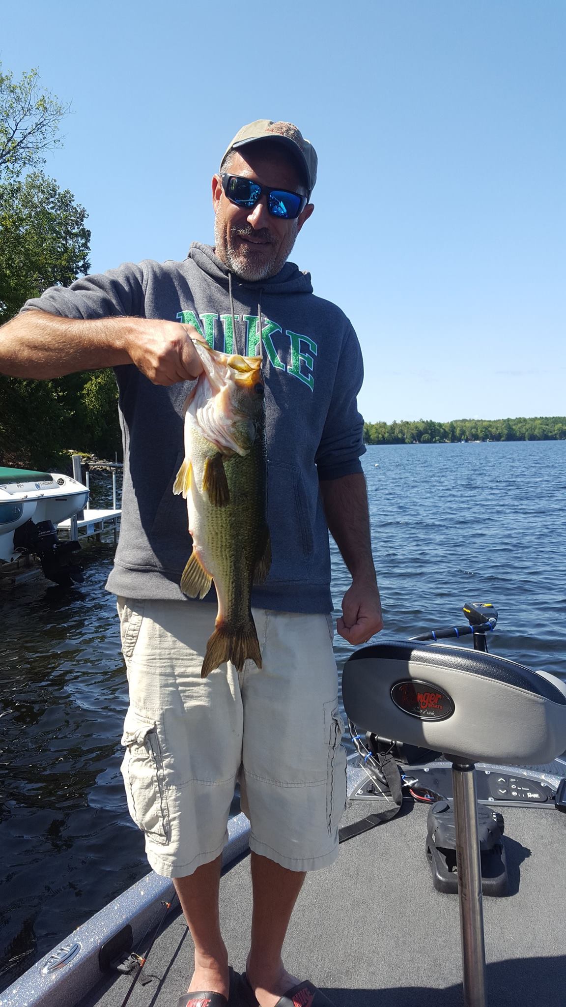 Guided Bass Fishing Trips in Maine Bass Fishing in the Belgrade Lakes