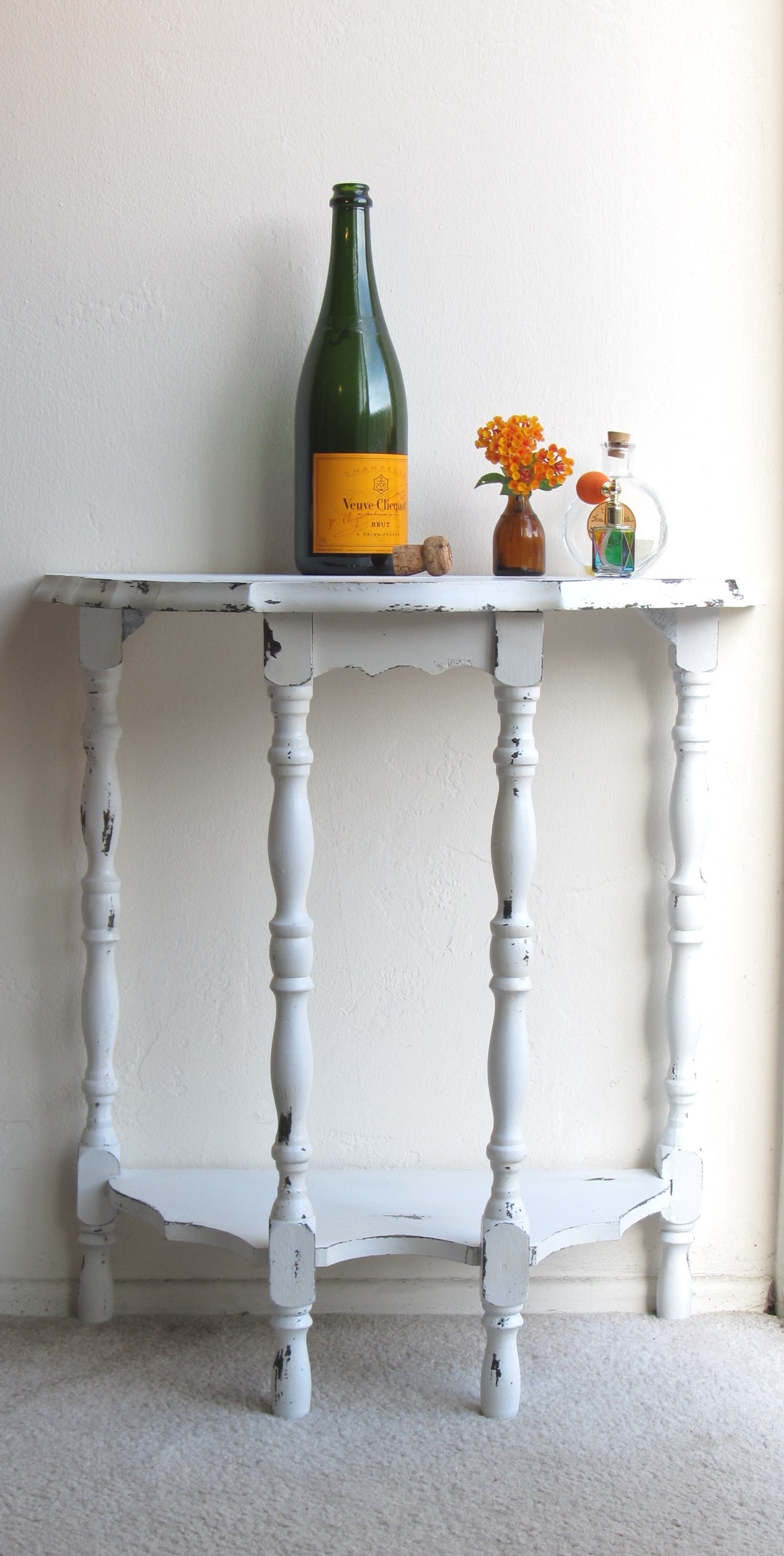 white half moon table brook dailey designs