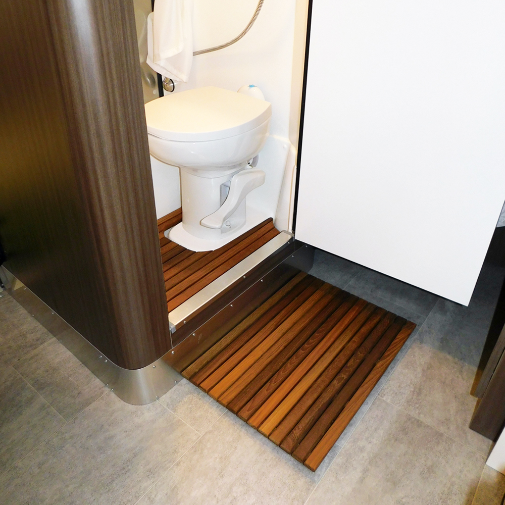 Is A Teak Bath Mat for Airstreams Worth It? Airstream Basecamp l