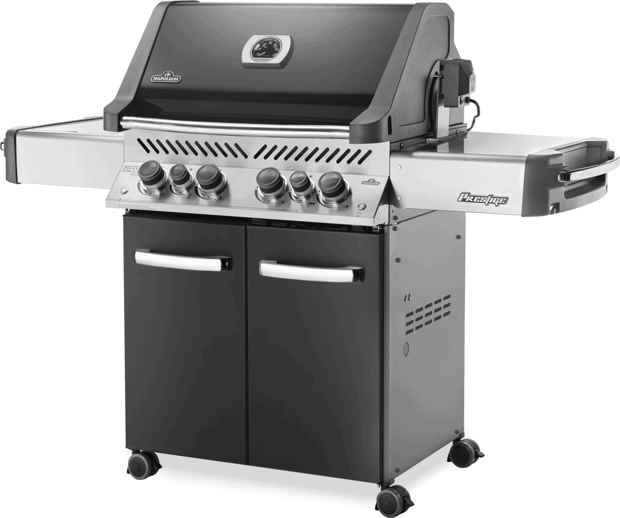 Napoleon Prestige 500 with Infrared Side and Rear Burners Charcoal
