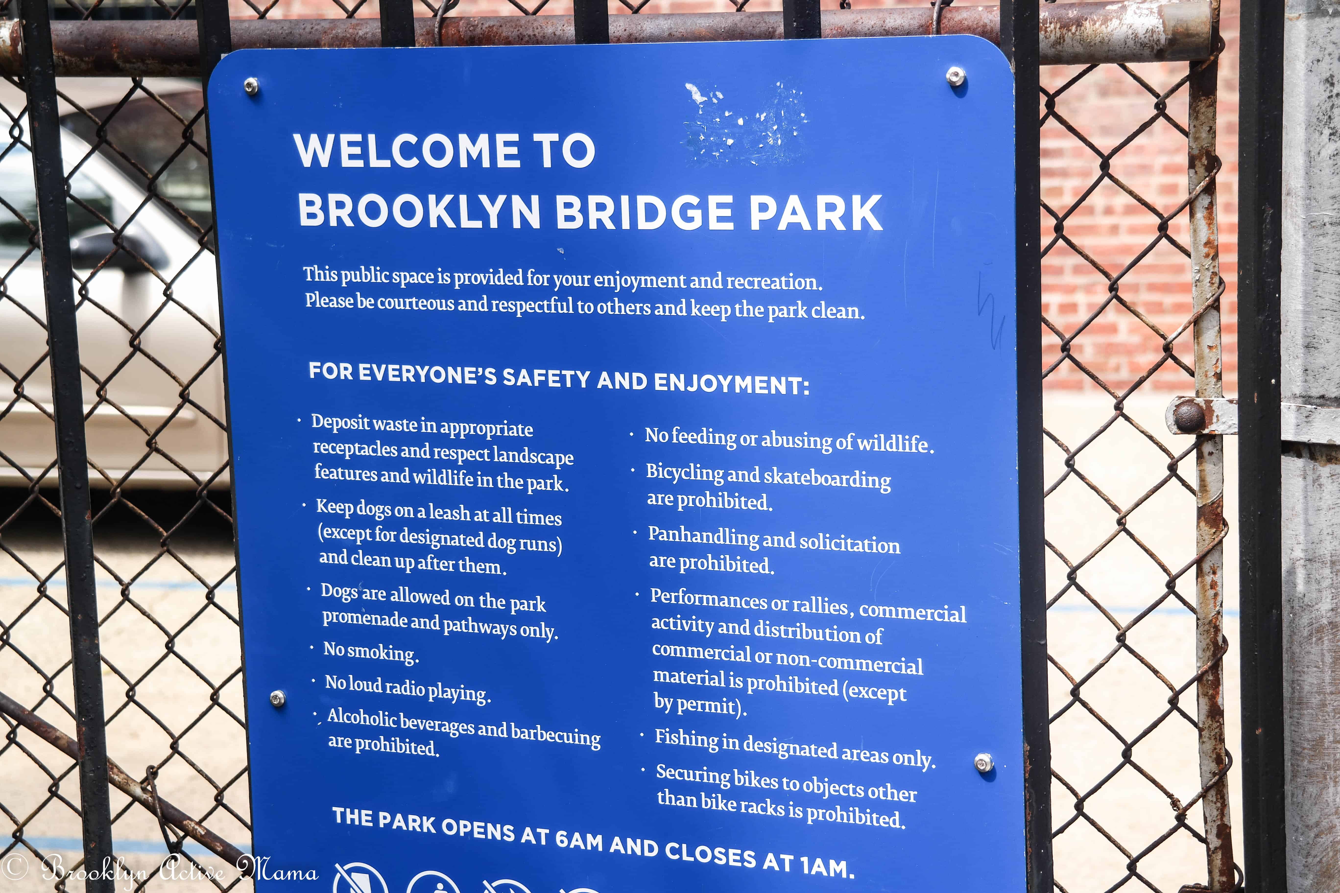 brooklyn bridge park Brooklyn Active Mama