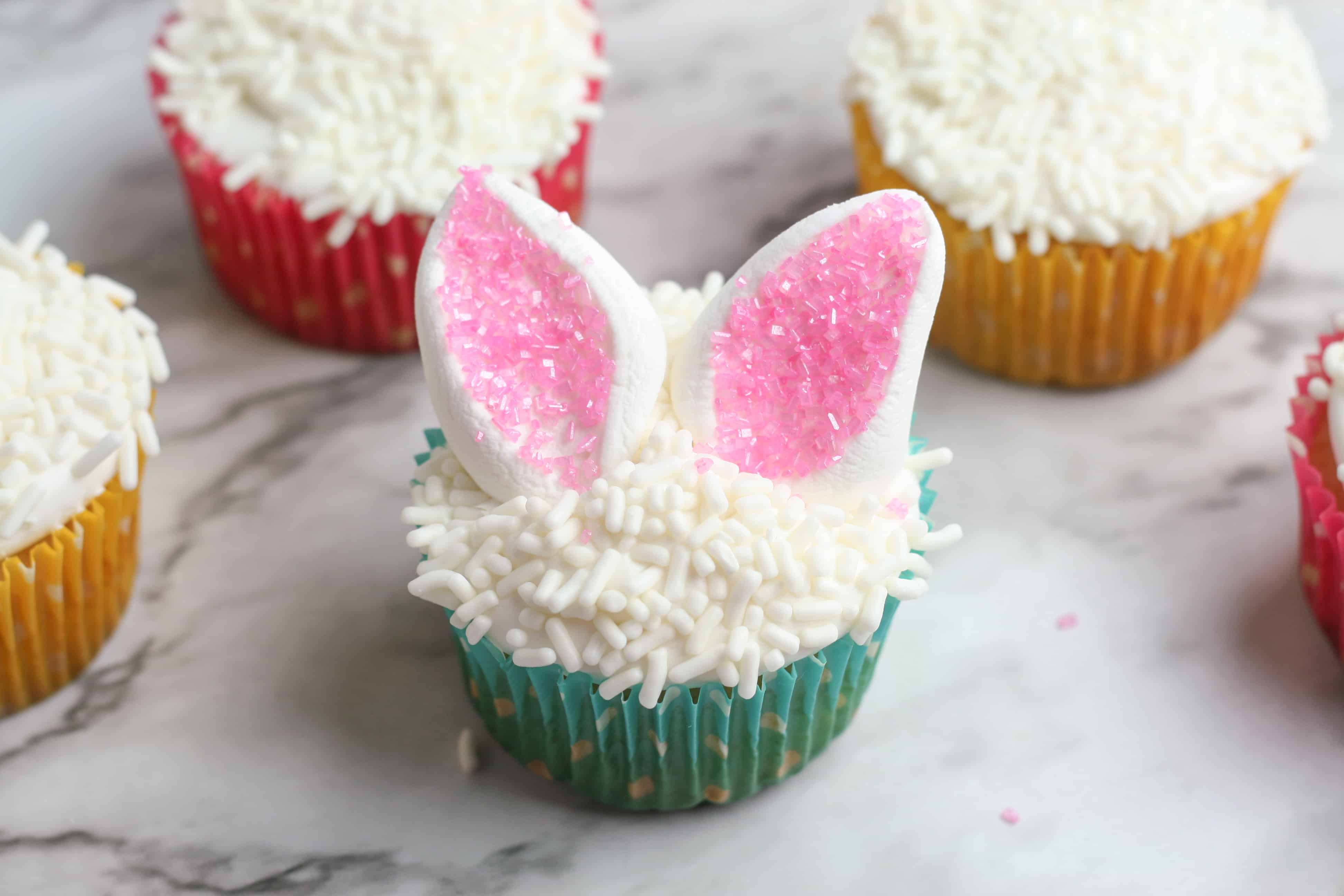 Easy Easter Bunny Ear Cupcakes That Everyone Will Love!