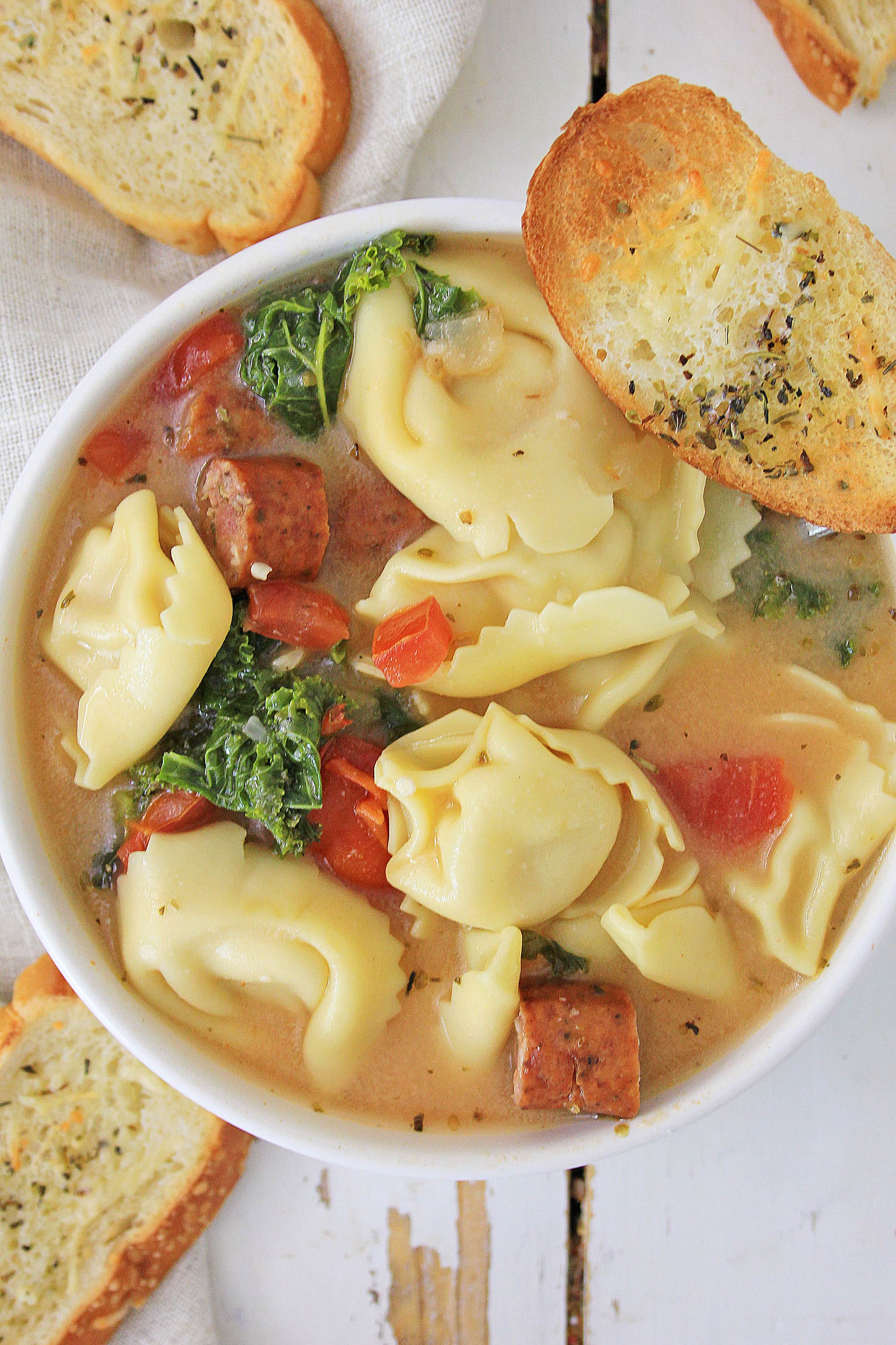 Delicious and Creamy Kale Tortellini Soup Brooklyn Active Mama