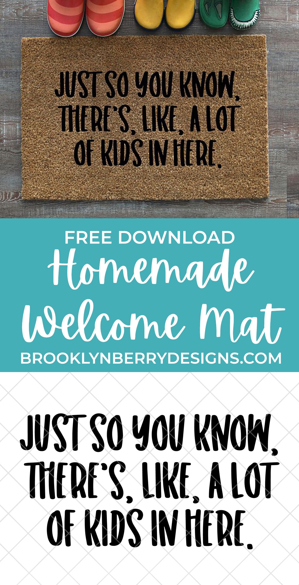 Free Funny Door Mat Svg File Brooklyn Berry Designs