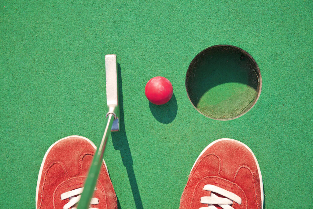 Free outdoor mini golf in Downtown Brooklyn Brooklyn Bridge Parents