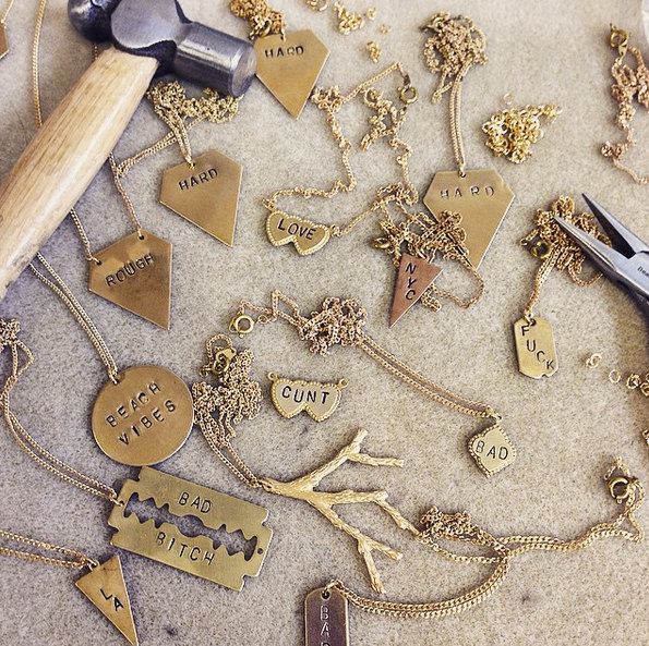 Stamping and Engraving Jewelry x MUNI Brooklyn Charm