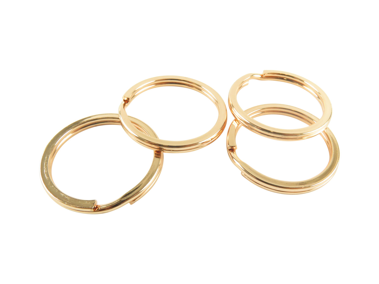 Rose Gold Plated Keychain Ring Findings Brooklyn Charm