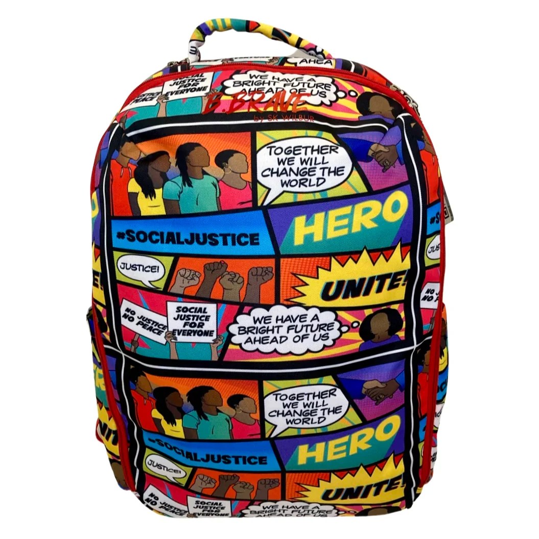 Brooklyn All in One Cloak Backpack with Social Justice Design