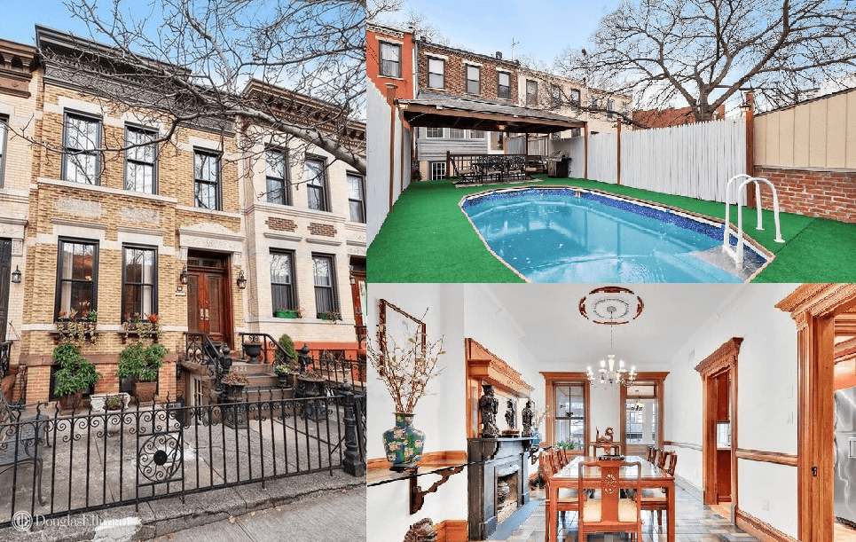 Swimming poolequipped Sunset Park townhouse on the market for over 1.