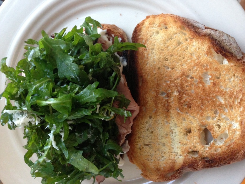Roast Beef Sandwich on Country White Toast with Lemon & Horseradish Aioli Brooklyn Stoop
