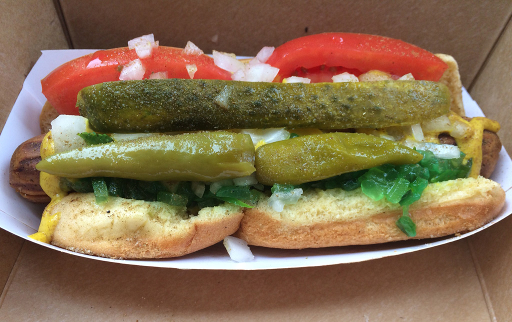 Vegan ChicagoStyle Hot Dogs At Dog Day Afternoon brooklyn vegetarian