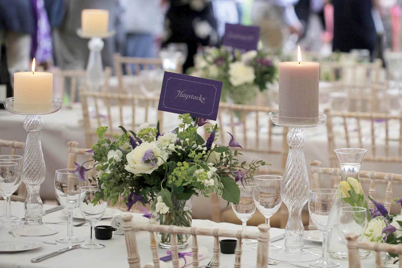 Rent Elegant Glass Candlesticks