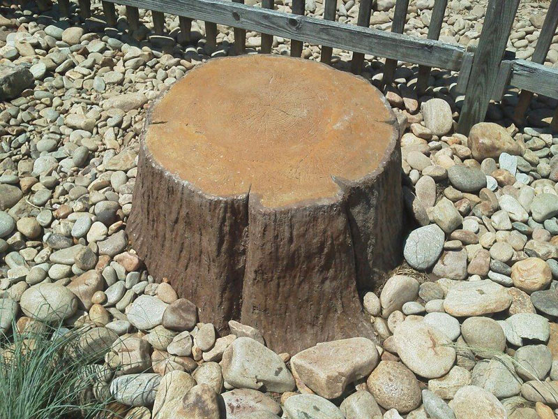 ConcreteTreeStump Brooks Malone Outdoor Living