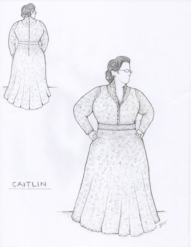 Brooke Davis Wedding Dress Sketch Wedding Dress Illustrations / Ruche