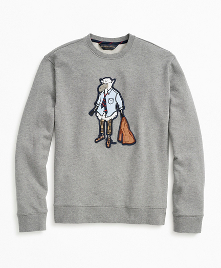 Henry the Sheep Graphic Sweatshirt Brooks Brothers