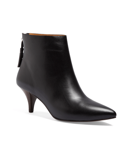 Calfskin Kitten Heel Booties Brooks Brothers