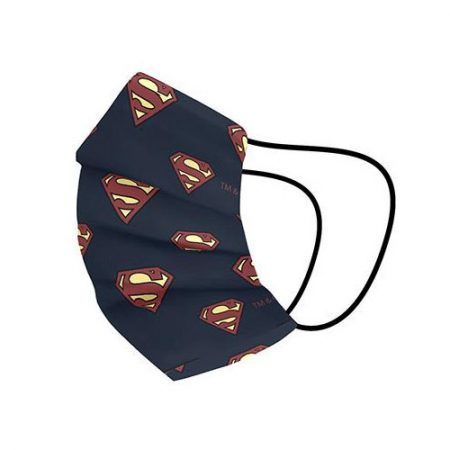 Reusable Face Mask Superman Black Broom