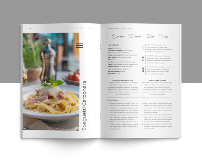 Cookbook Template for InDesign