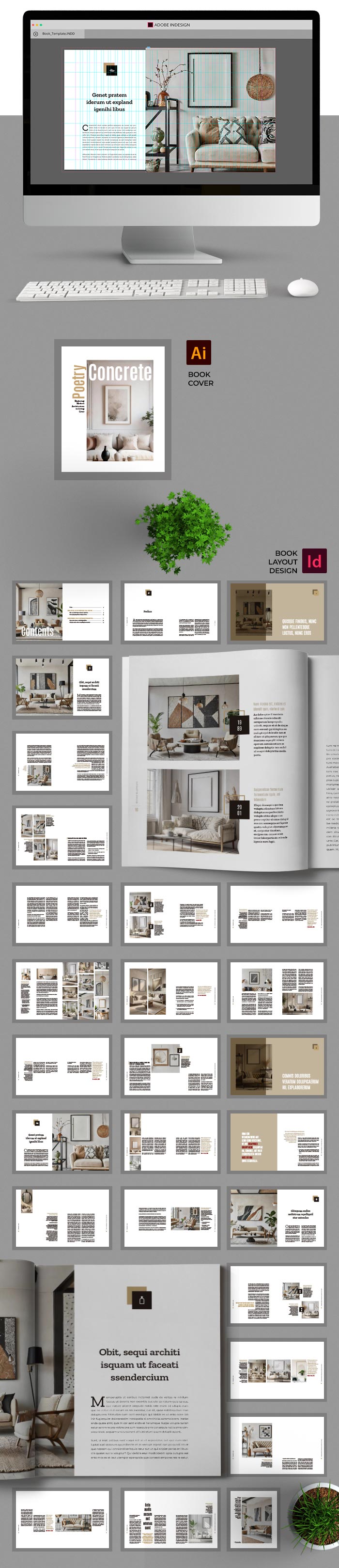 Coffee Table Book Template for InDesign