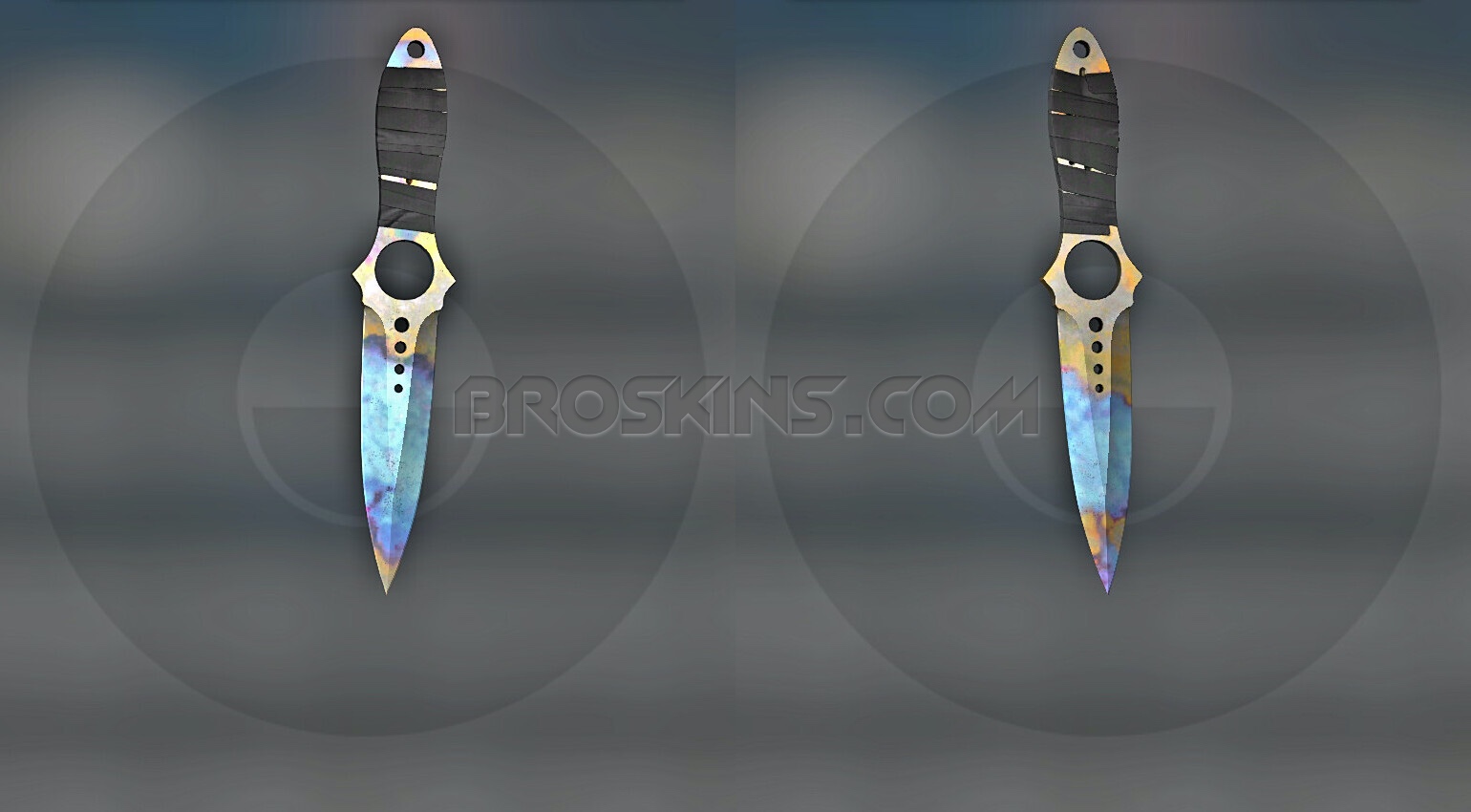 Skeleton Case Hardened Blue Gem Patterns (seed) BroSkins CSGO trade