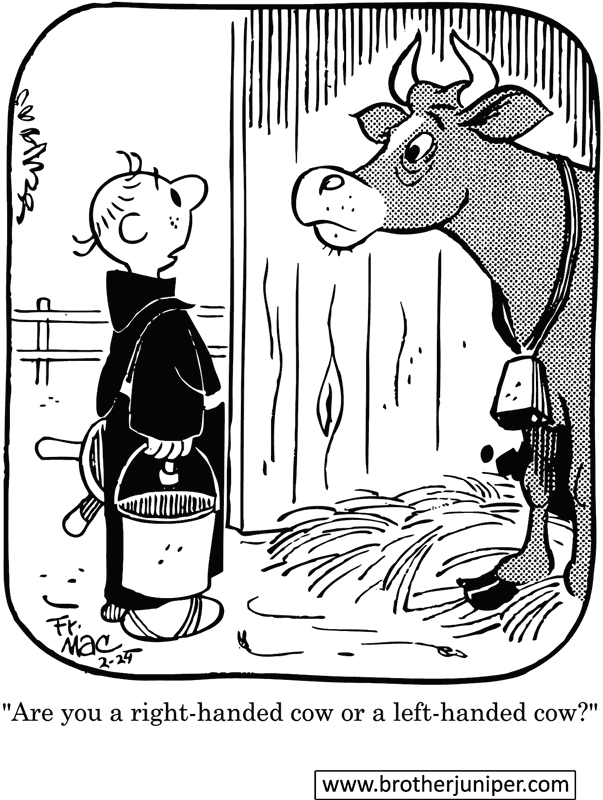 Brother Juniper Cartoon by Fr. Justin ‘Fred’ McCarthy