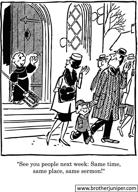 Rejuvenation of Brother Juniper Cartoon